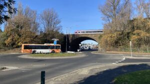 Iconic bluestone arch railway bridge on Peel St, Ballarat [2024]