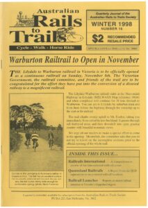 Railtrail Connections – Winter 1998