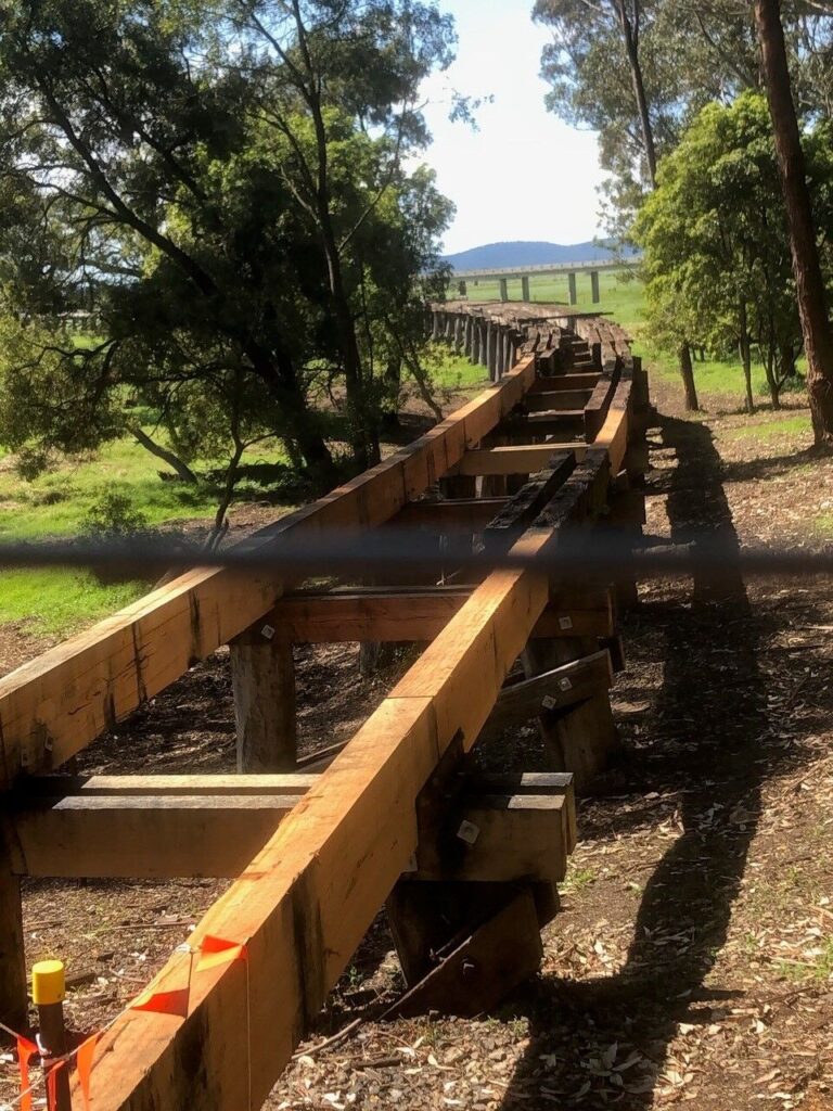 Restoration of viaduct for East Gippsland Rail Trail underway